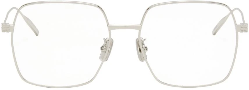 Givenchy Silver Square Glasses 1