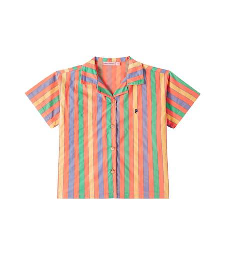 BOBO CHOSES Striped cotton-blend shirt