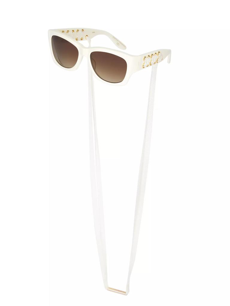 Barton Perreira Cora 56MM Rectangular Sunglasses