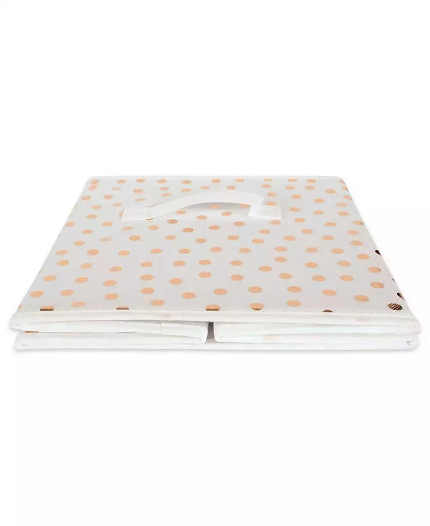 Design Imports Non-woven Polyester Cube Small Dots Set of 2 6