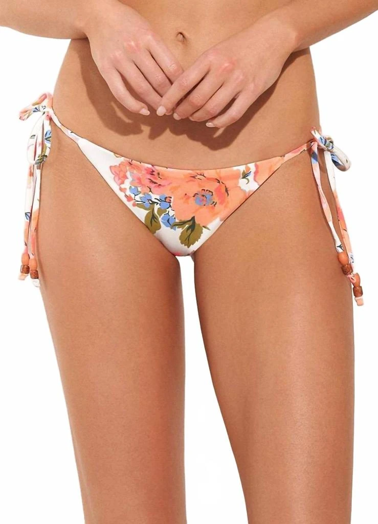 Maaji Free Spirit Sunny Tie Side Bikini Bottom In Beige