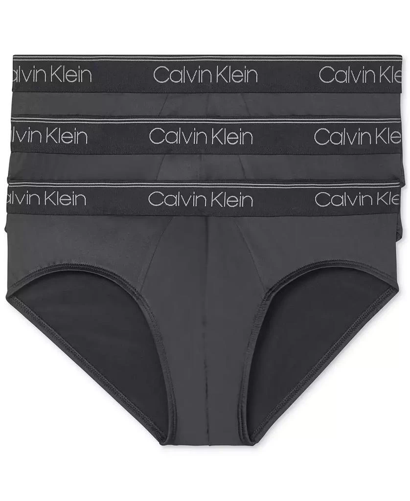 Calvin Klein Men's 3-Pack Microfiber Stretch Low-Rise Briefs Underwear 1