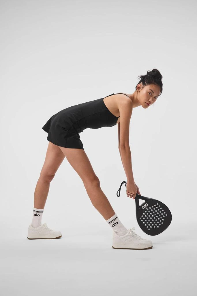 Alo Yoga Alosoft Courtside Tennis Dress - Black 6