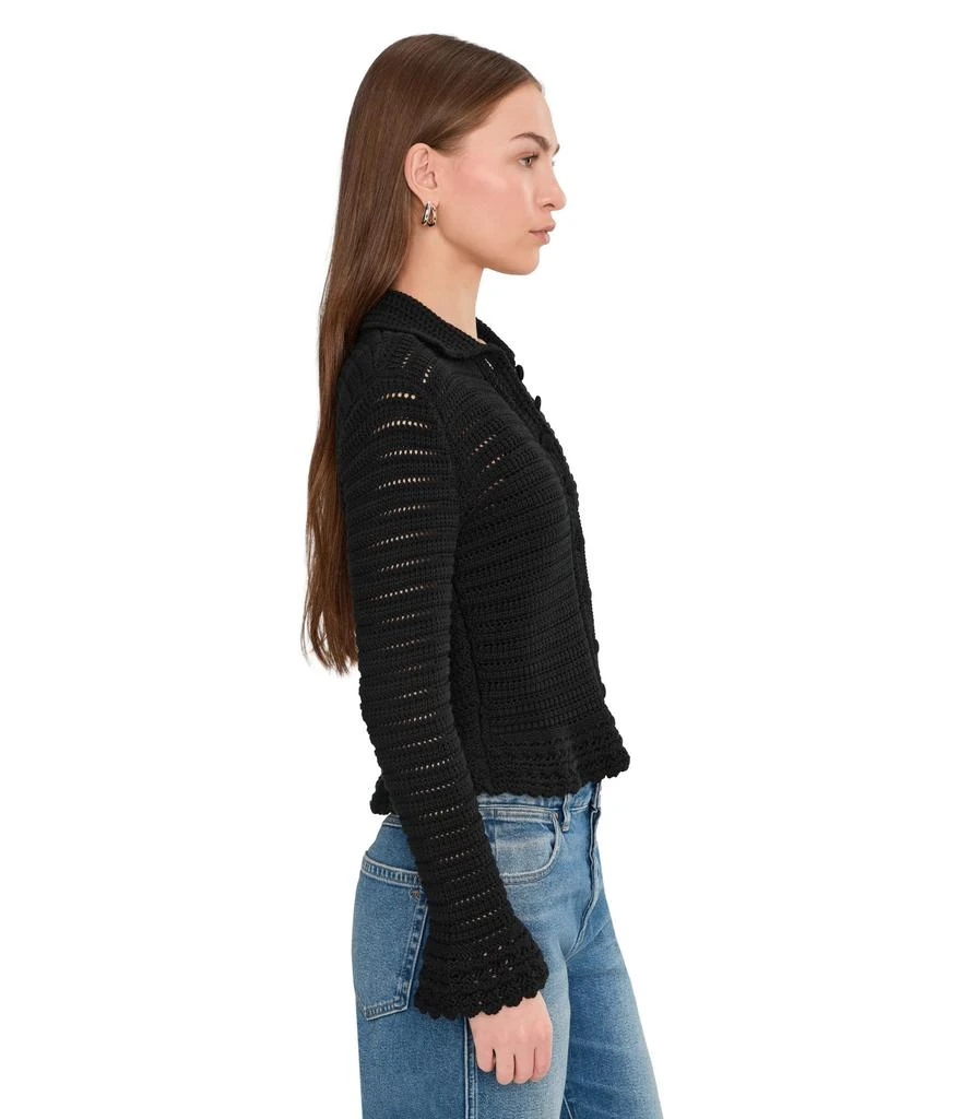 Madewell Pointelle-Knit Peplum Cardigan 3