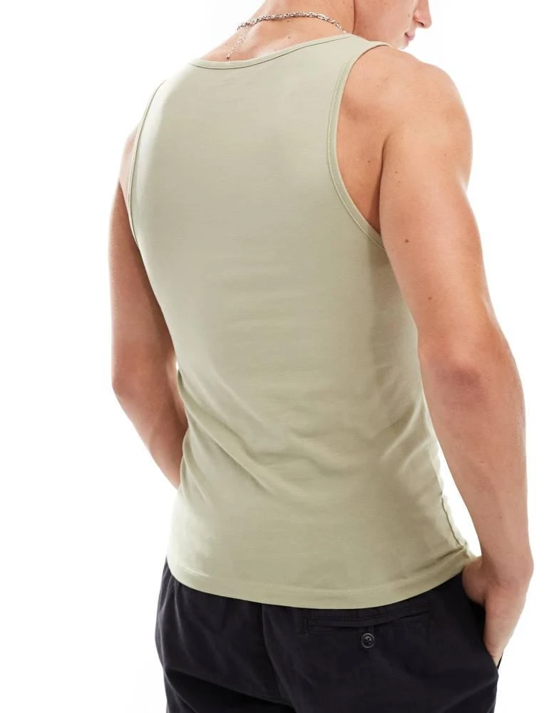ASOS ASOS DESIGN 3 pack muscle vests in multiple colours 2