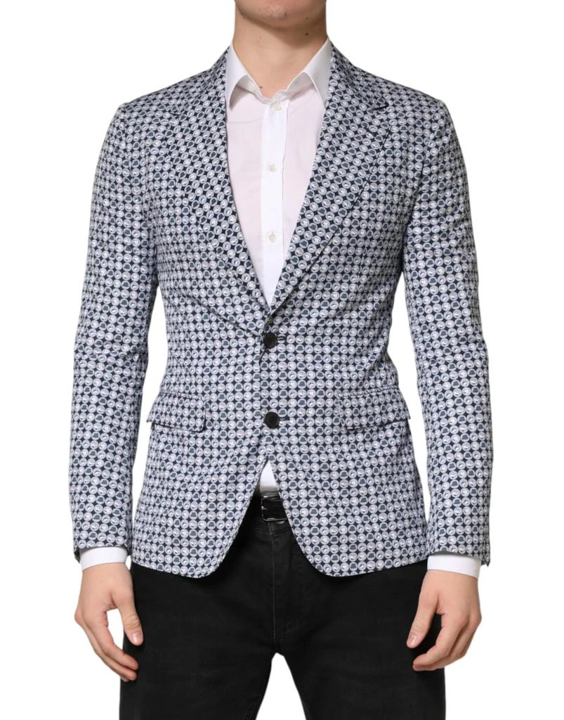 Dolce 
Gabbana Cotton Patterned Single Breasted Men
s Blazer
