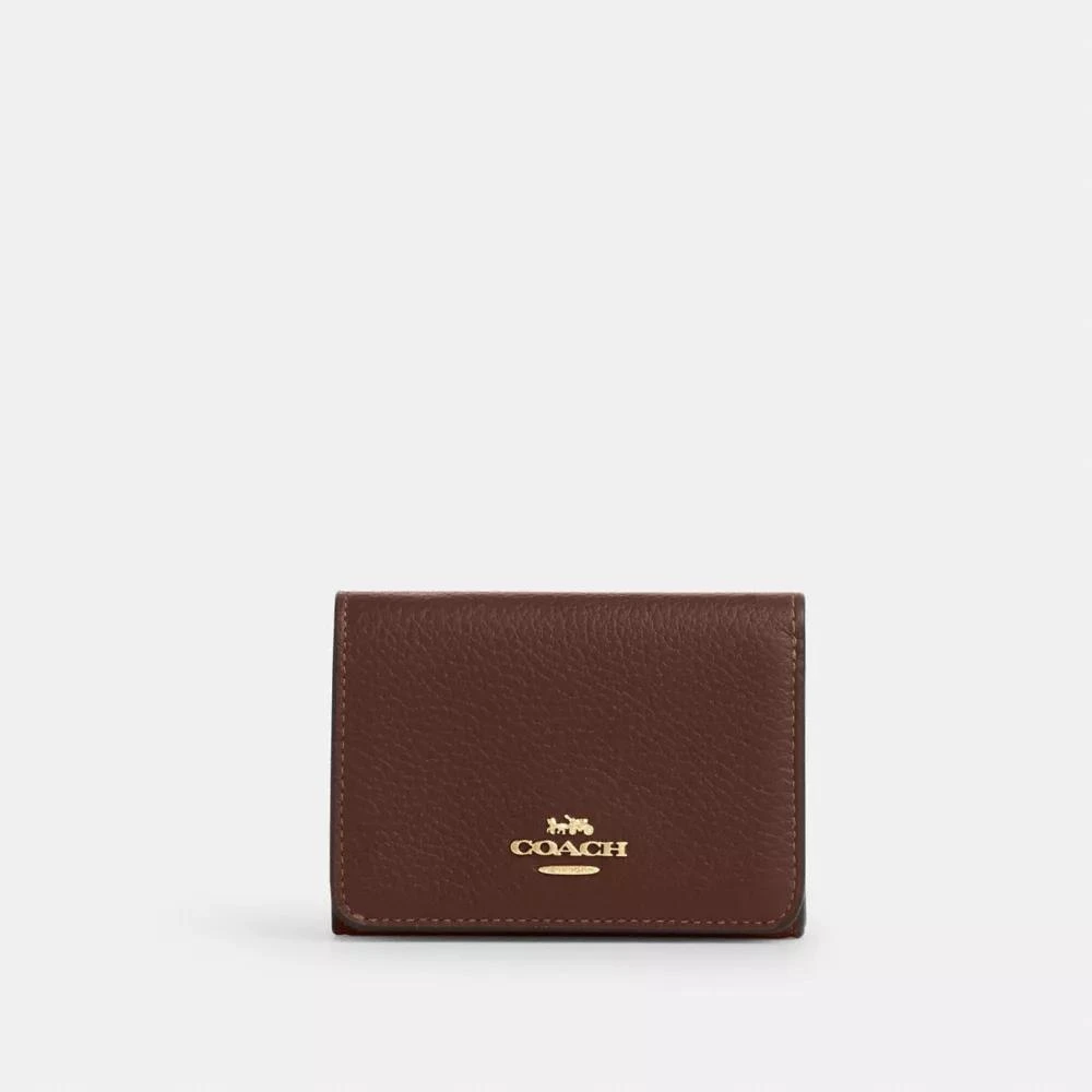 Coach Card Holder Wallet In Signature Canvas 1