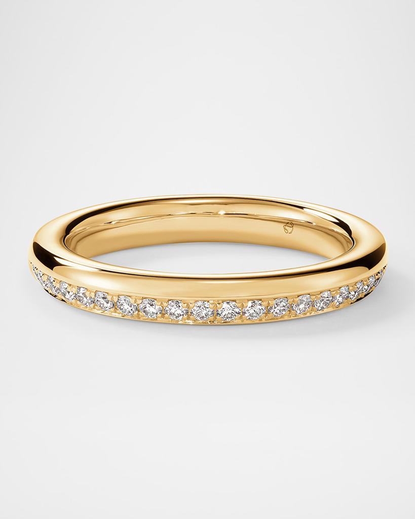 Hearts On Fire Barre 18K Yellow Gold Pave Diamond Band Ring