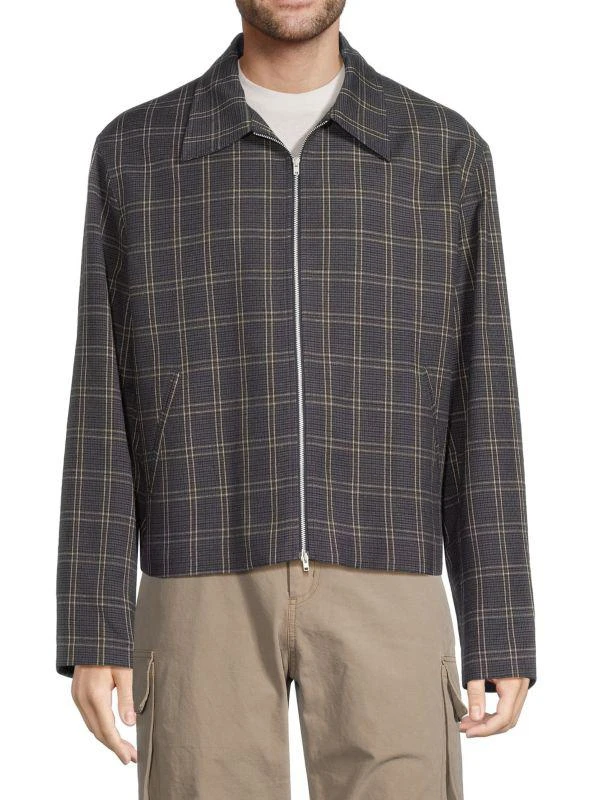 Our Legacy Plaid Zip-Front Jacket 1