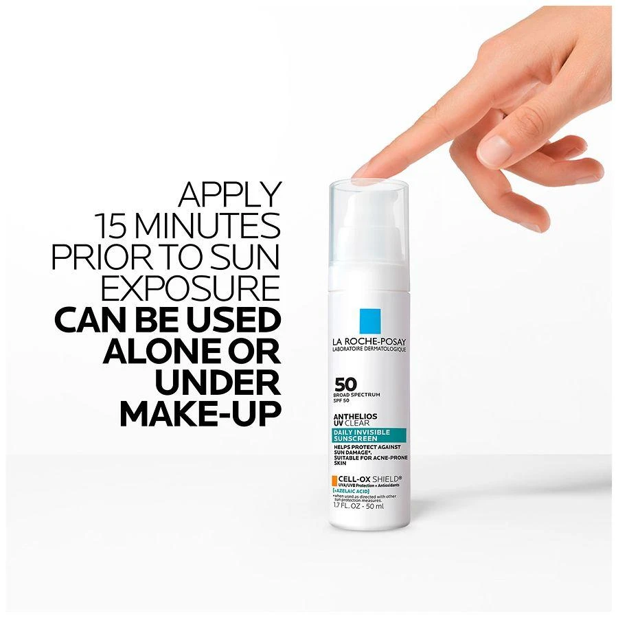 La Roche-Posay Anthelios UV Clear Sunscreen SPF 50 with Azelaic Acid for Acne Prone Skin 5