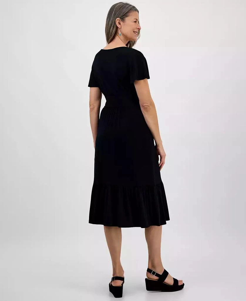 Style & Co Women's Printed Flutter-Sleeve Knit Midi Dress, Exclusively at Macy's 2
