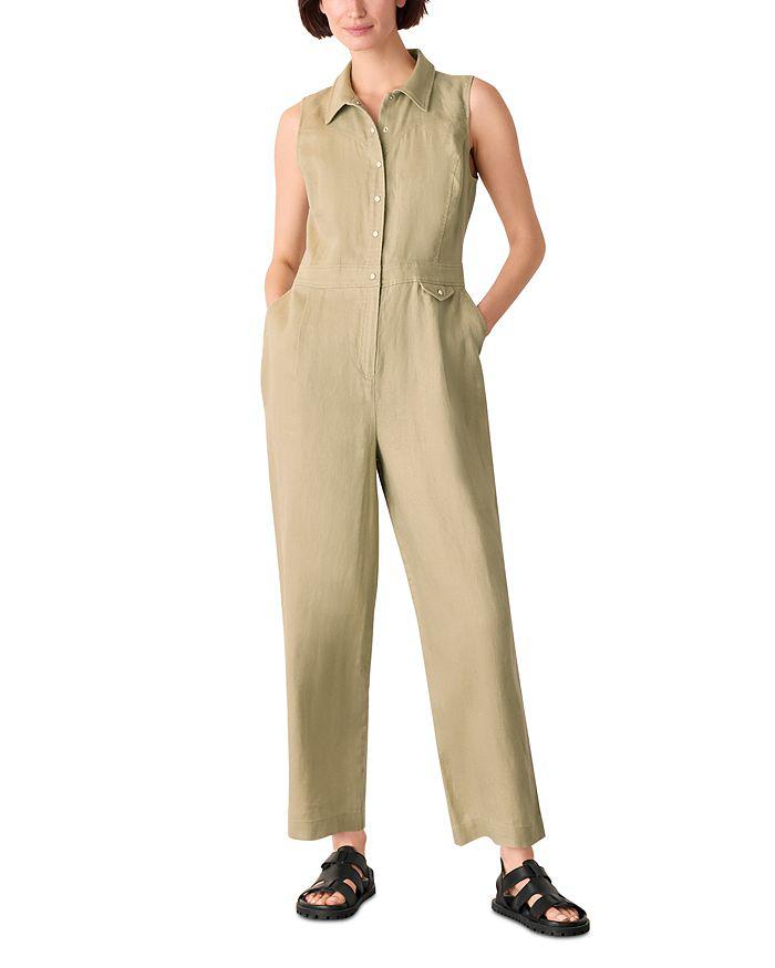 Whistles Ellis Western Linen Jumpsuit