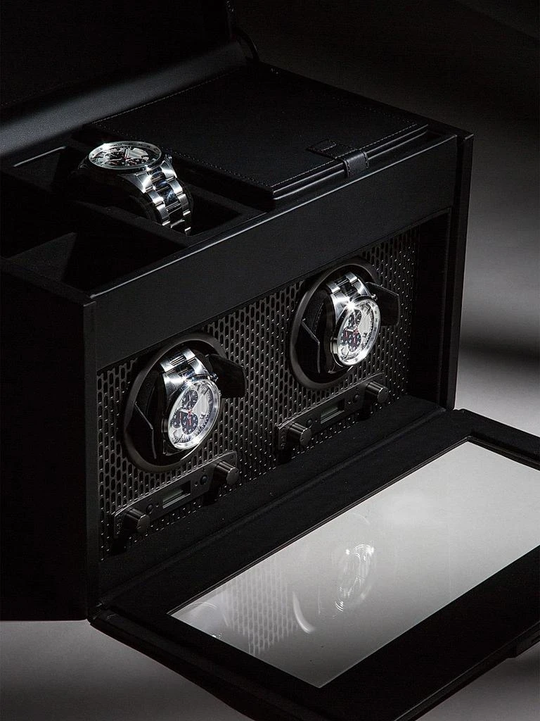 Wolf Axis Double Watch Winder with Storage 2