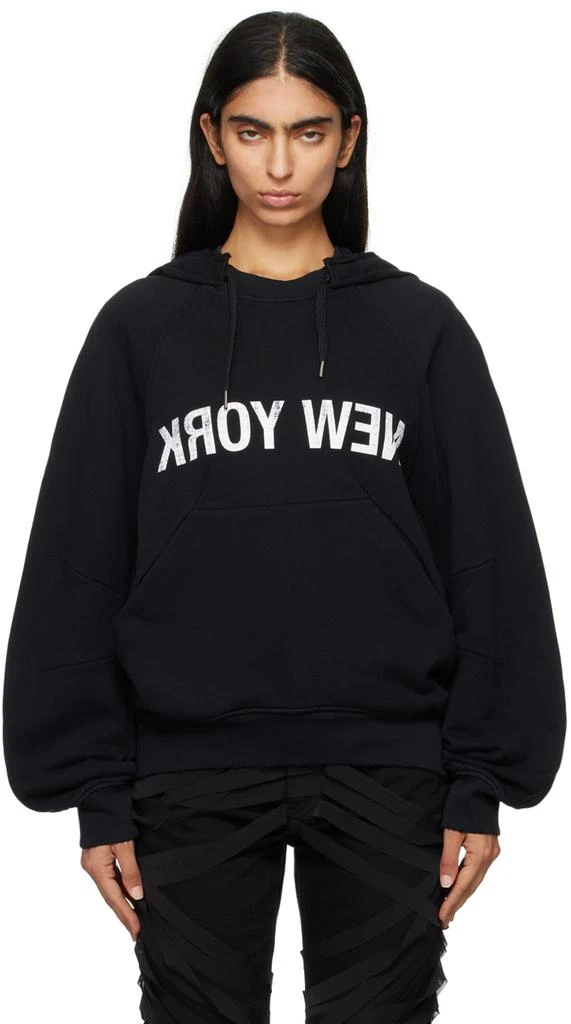 Helmut Lang Black 'New York' Hoodie 1