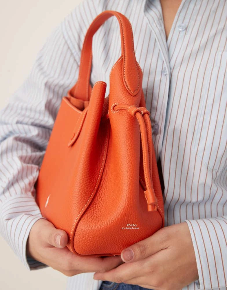 Ralph Lauren Polo Ralph Lauren 100% leather crossbody bag in orange 3