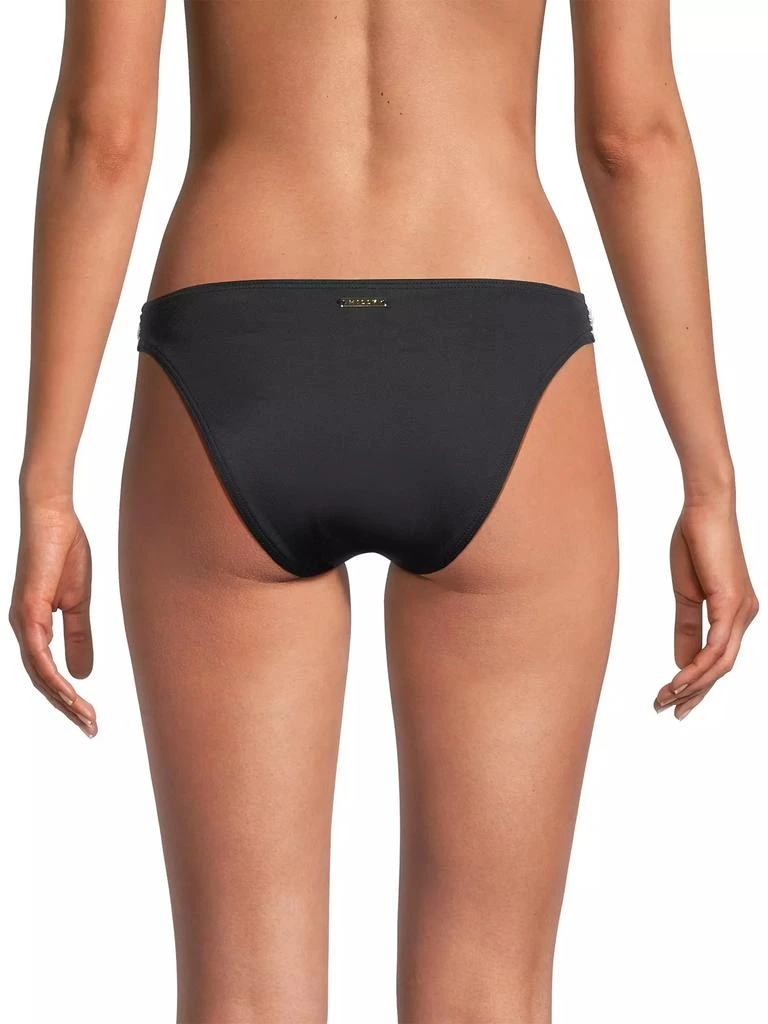 Milly Beaded Ruched Bikini Bottom 5