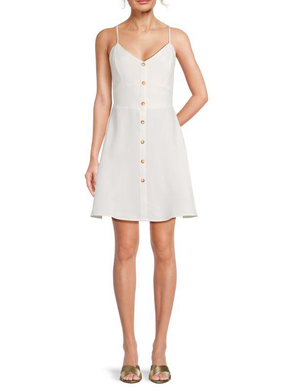 Lea & Viola ​Button-Front Minidress