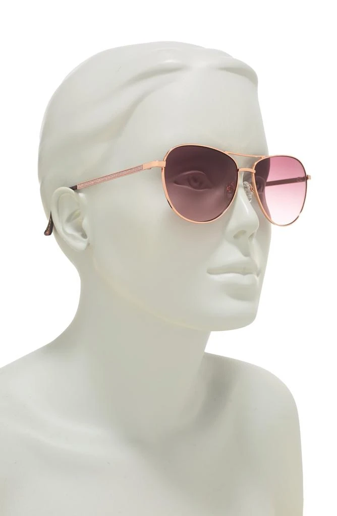 GUESS 58mm Aviator Sunglasses 3