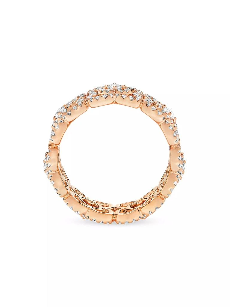 De Beers Enchanted Lotus 18K Rose Gold &amp; Diamond Band 3