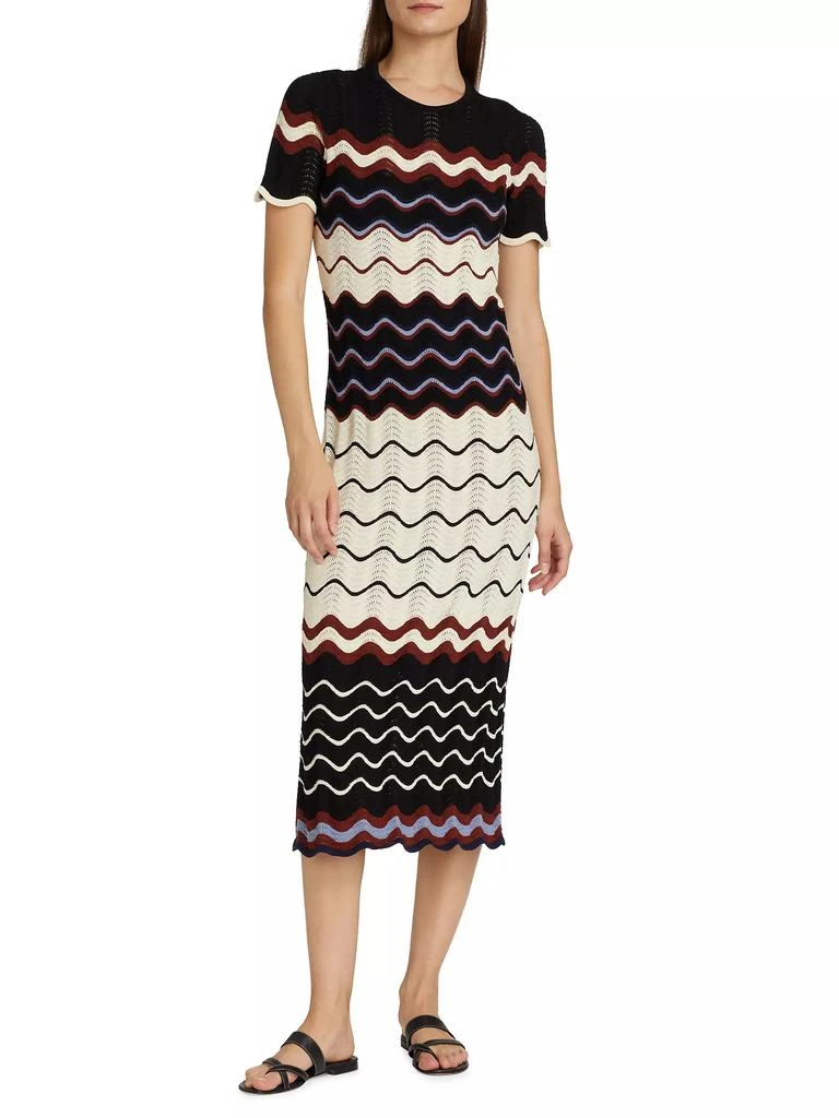 Tanya Taylor Leighton Chevron Knit Dress 3