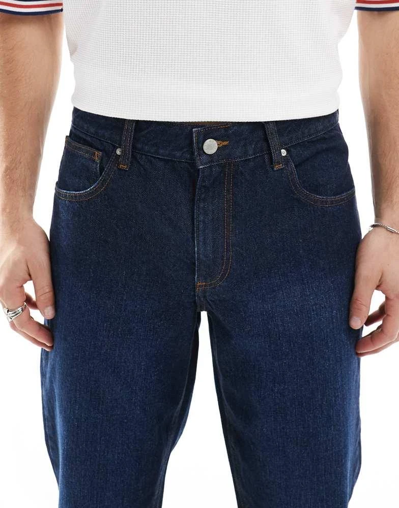 ASOS ASOS DESIGN classic rigid jean in dark wash blue 5