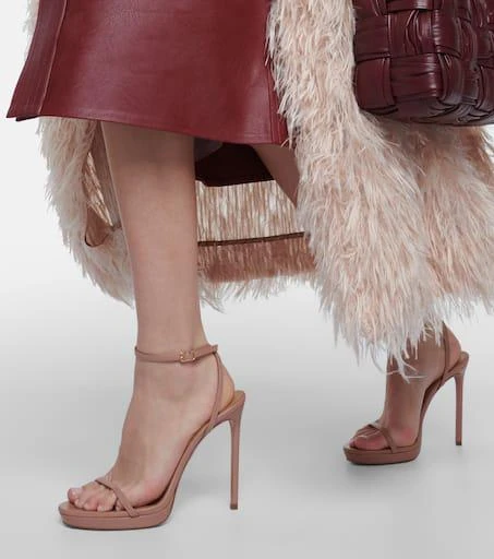 Aquazzura Olie 115 leather platform sandals 4