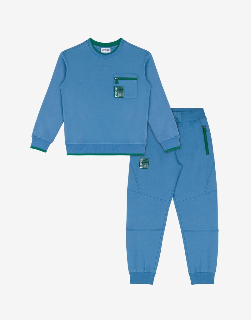 Moschino Barcode Patch Sweatshirt Tracksuit Set