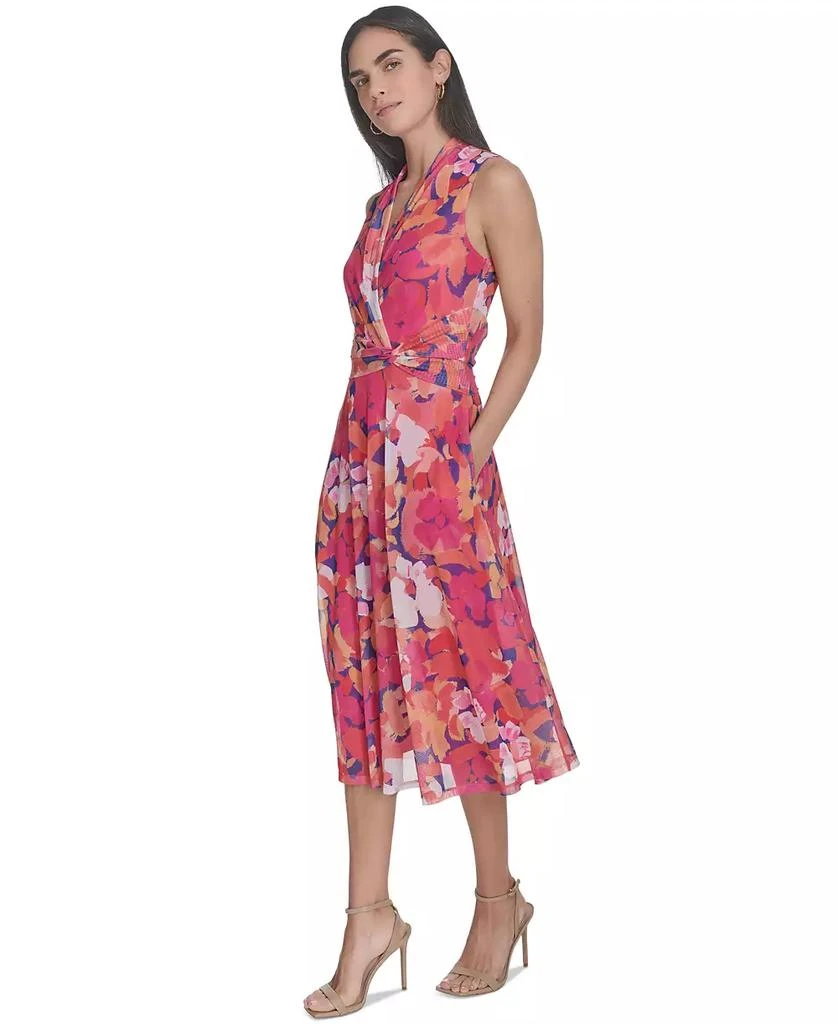 Jessica Howard Petite Floral Surplice-Neck Midi Dress 2