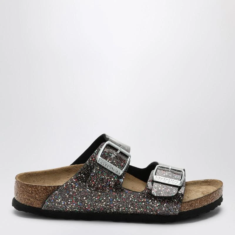 Birkenstock Slide Arizona Birko-Flor Cosmic Sparkle black 1