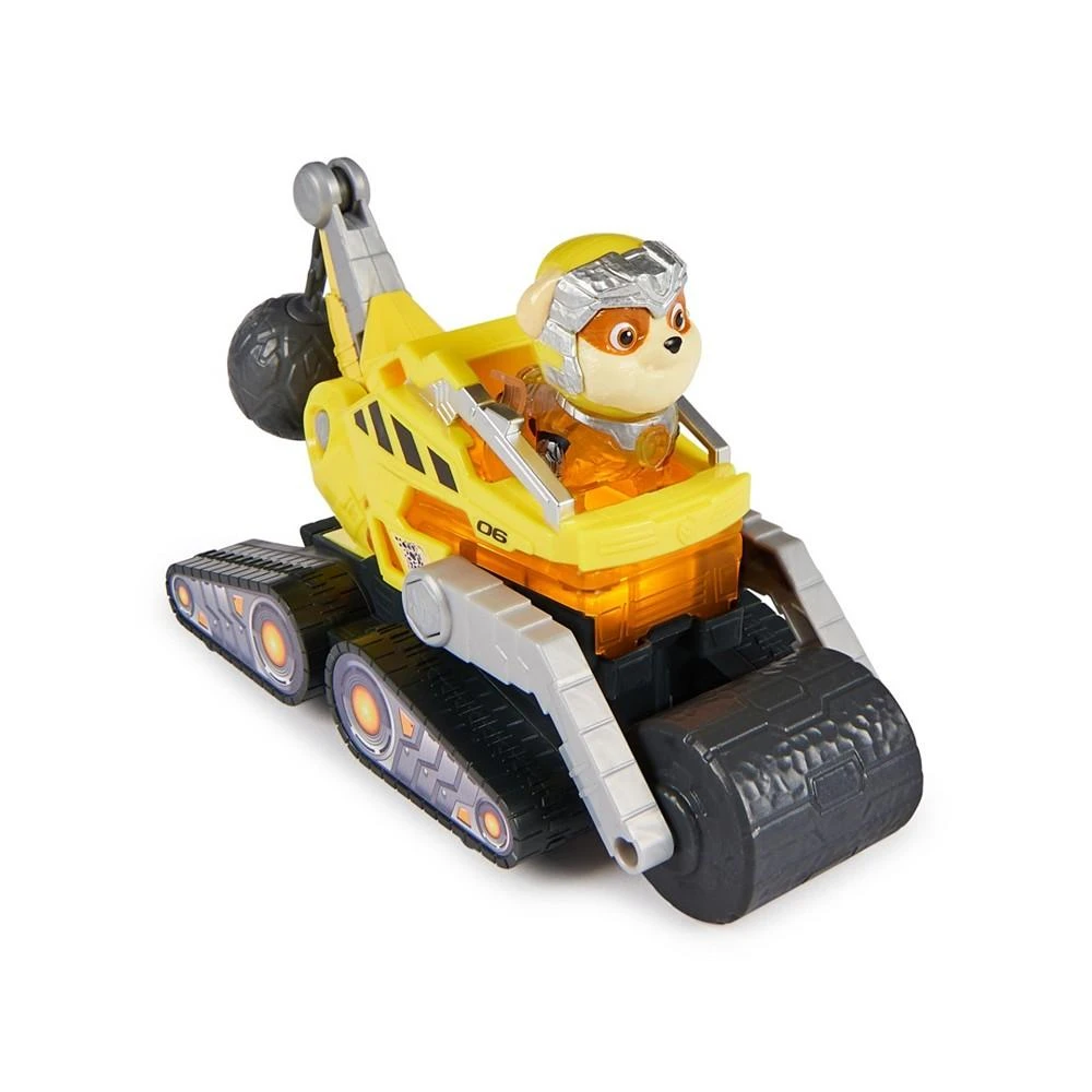 Paw Patrol The Mighty Movie, Construction Toy Truck with Rubble Mighty Pups Action Figure, Lights and Sounds, Kids Toys for Boys Girls 3 Plus 2