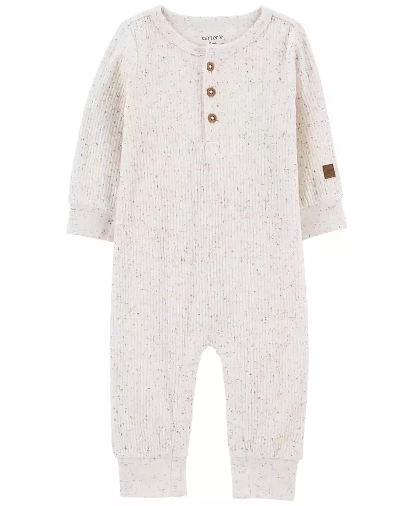 Carter's Baby Boys and Baby Girls Drop Needle Rib Jumpsuit 1