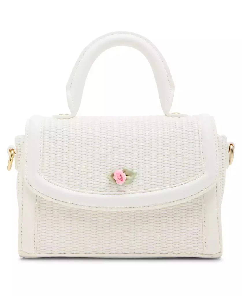 Madden Girl Veras Raffia Top Handle Satchel Bag 1