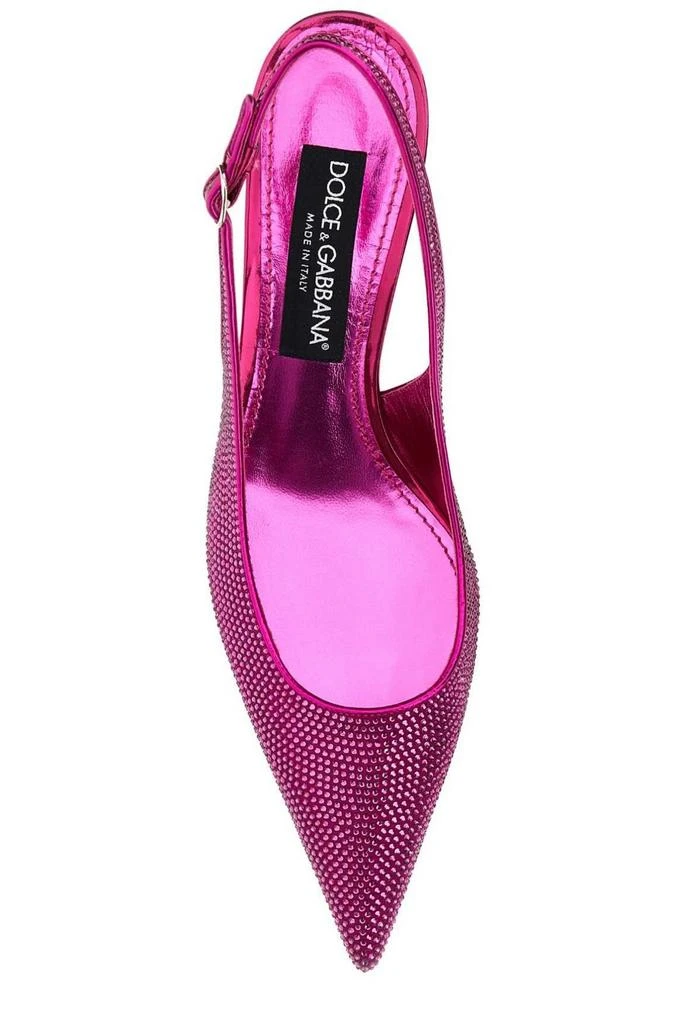 Dolce 
Gabbana Dolce 
Gabbana Rhinestones Embellished Slingback Pumps 3