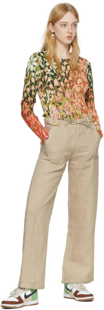 Justine Clenquet SSENSE Exclusive Silver 
Black Laura Clip-On Earrings 4