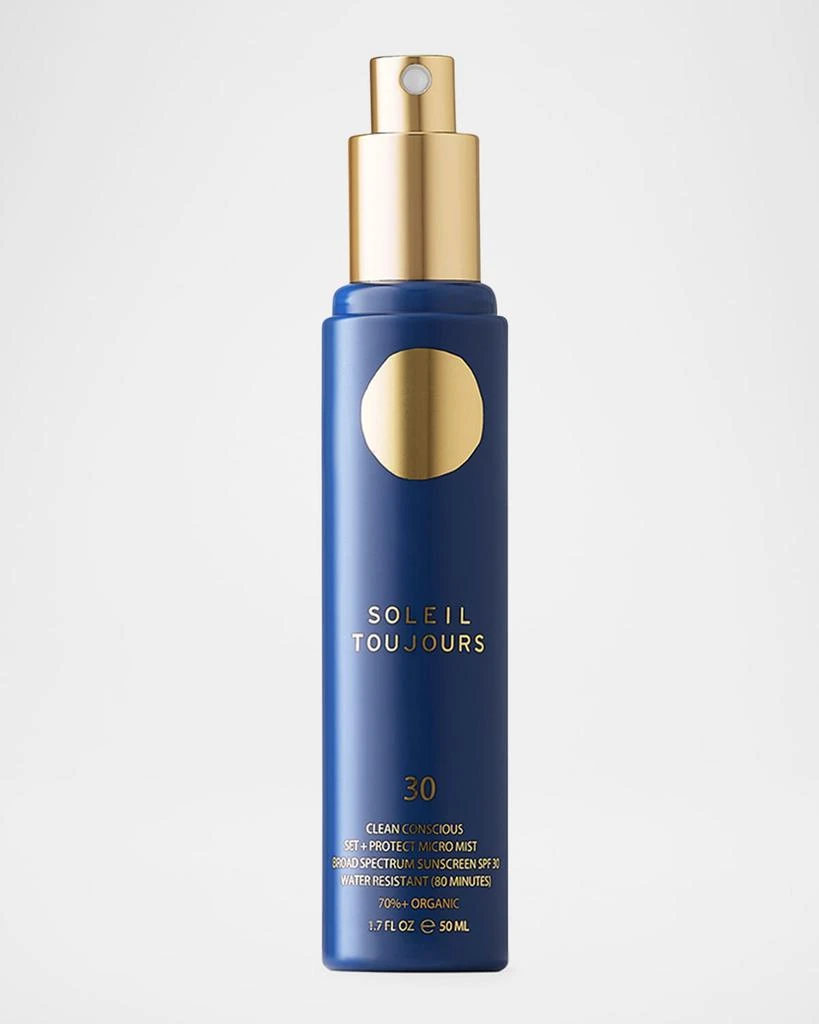 SOLEIL TOUJOURS Clean Conscious Set and Protect Micro Mist SPF 30, 1.7 oz. 1