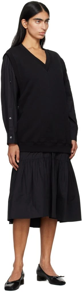 knee length dresses for ladies Ember” Black Sweater Vest Midi Dress – Cottage Under the Oaks main image 1
