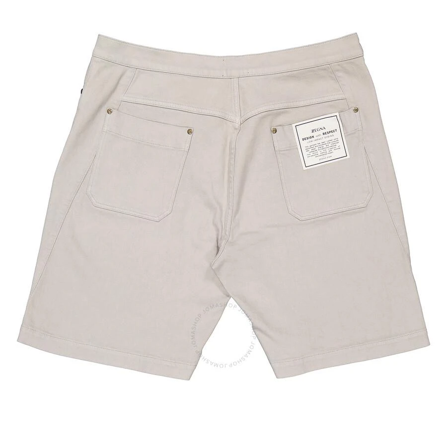 Zegna Beige Cotton Twill Shorts 3