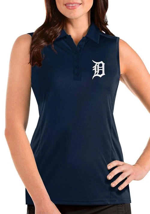 Antigua Womens Mlb Detroit Tigers Sleeveless Tribute Top 1