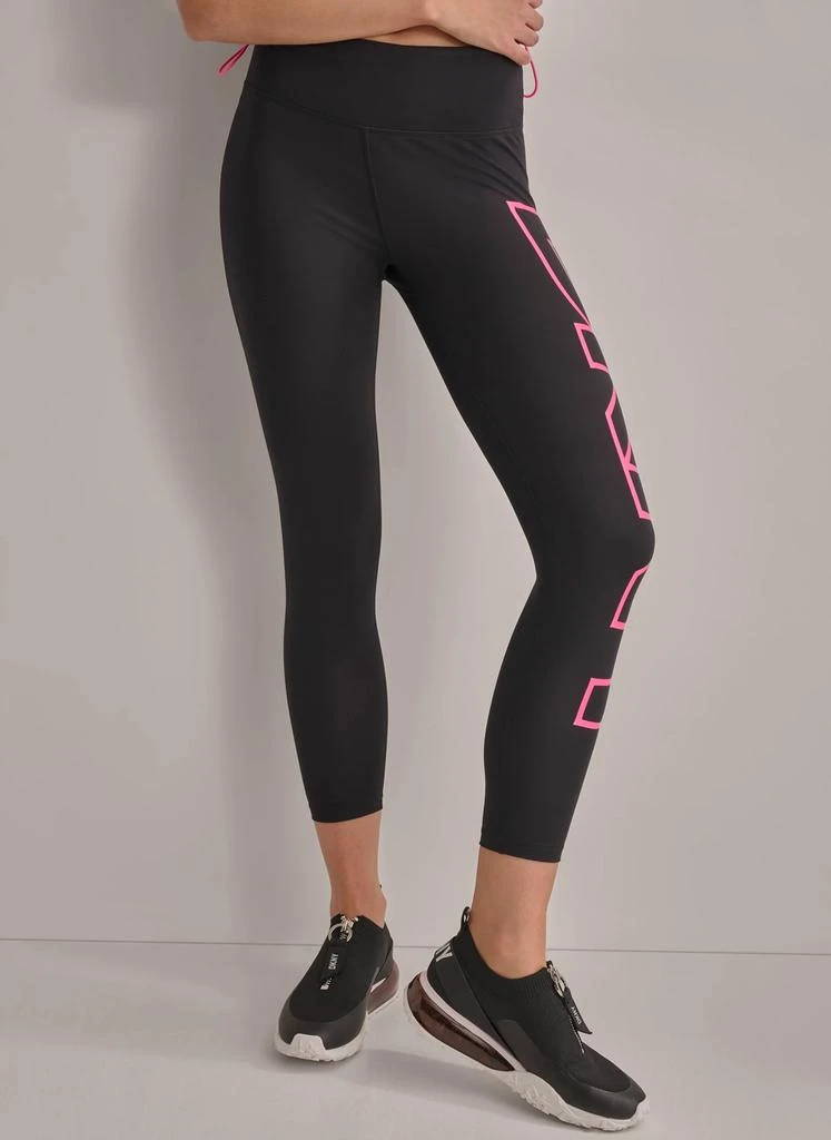 DKNY HIGH WAIST 7/8 EXPLODED LOGO LEGGINGS 4