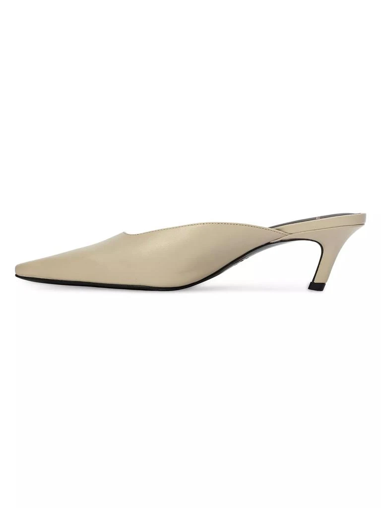Black Suede Studio Logan 50MM Nappa Kitten Heel Mules 5
