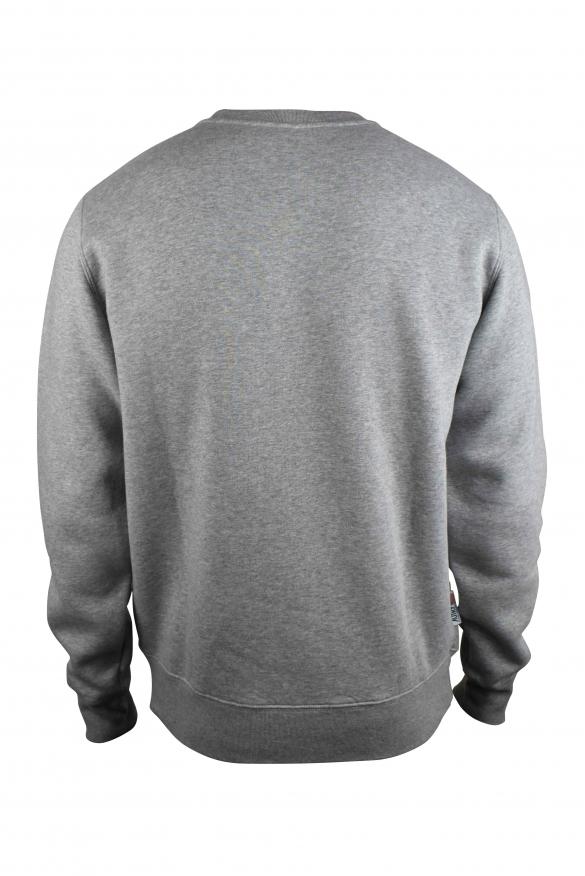 AUTRY Luxury sweatshirt for men autry sweatshirt in grey cotton with logo