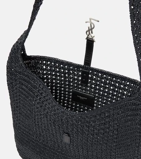Yves Saint Laurent Le 5 à 7 Medium raffia shoulder bag 3