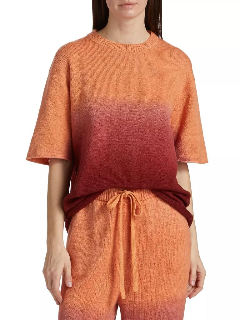 The Elder Statesman Nora Lite Dip Knit T-Shirt 3