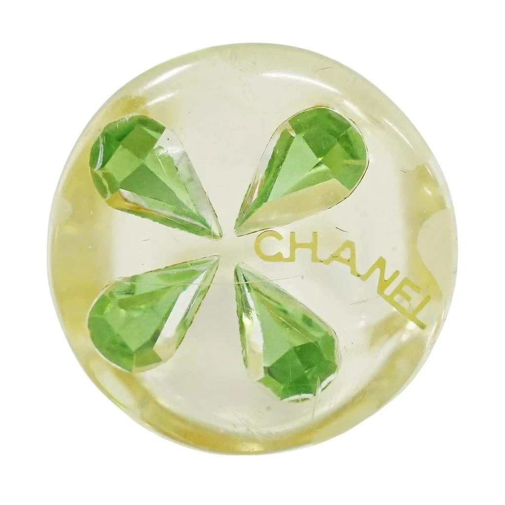 Chanel Clover Ring Resin Plastic Ring Jewelry (Pre-Owned)