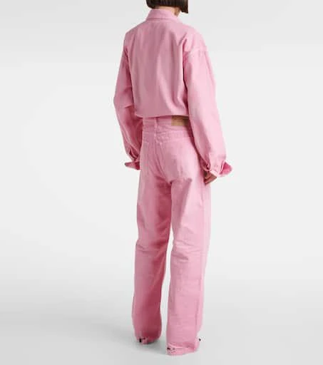 Balenciaga High-rise wide-leg jeans 3