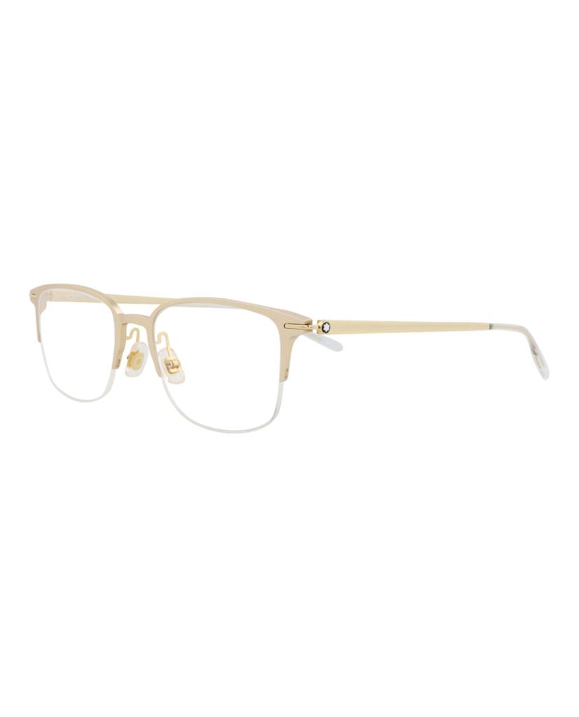 MontBlanc Square-Frame Alluminium Optical Frames