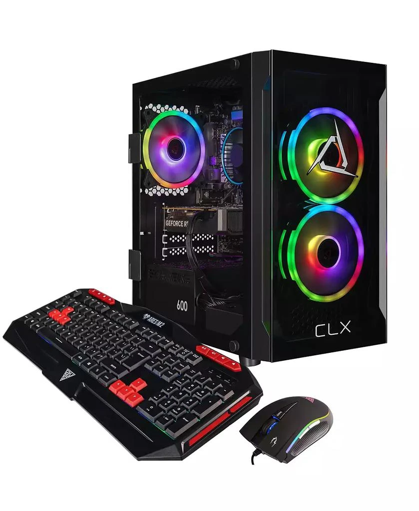 CLX Set Gaming PC - Intel Core i5 14400F 2.5GHz 10-Core CPU, 16GB DDR5 Memory, GeForce RTX 5050 8GB GDDR6, 1TB SSD, WiFi, Windows 11 Home 64-bit 8