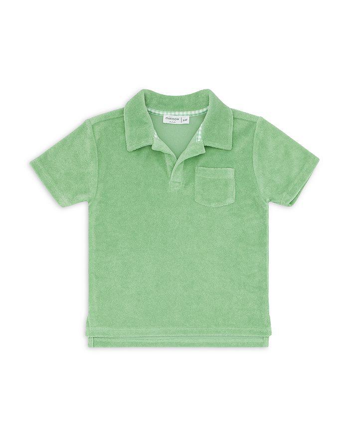 Minnow Boys' Cotton French Terry Regular Fit Pocket Polo Shirt - Little Kid, Big Kid