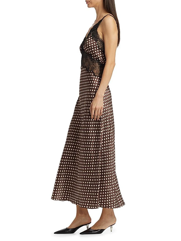 the holiday polka dot dress Green Dot Holiday Dress with Novelty Collar – Peach Tree Lane main image 1