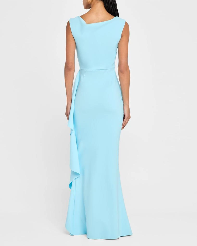 Chiara Boni Sozen Ruched Side-Drape Gown 3